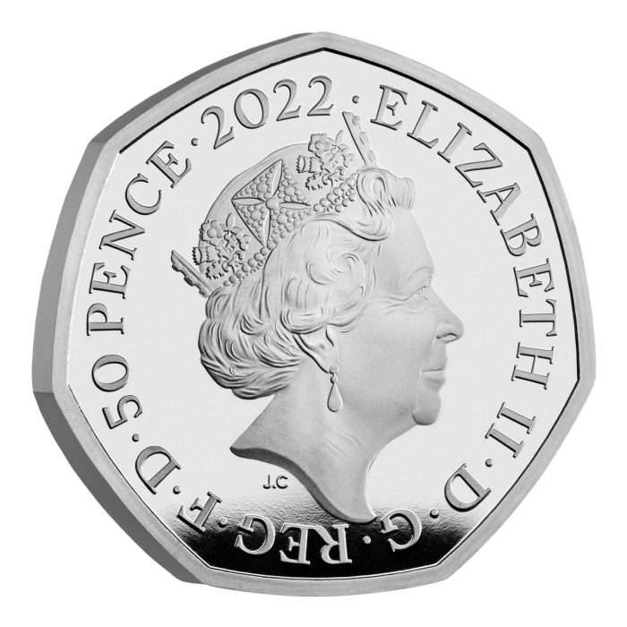 Hõbemünt 50p UK 2022 – 100 aastat BBC PROOF - Image 3