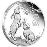 Набор серебряных монет 1 AUD Австралия 2023 - Год кролика PROOF — изображение 2