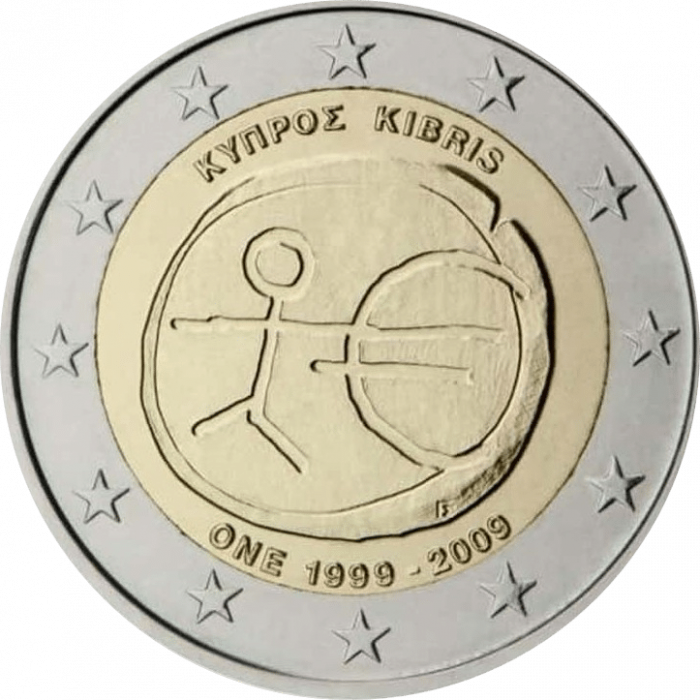 ROLL 2 Euro Kypros 2009 - Talous- ja rahaliiton 10-vuotisjuhla - Image 2