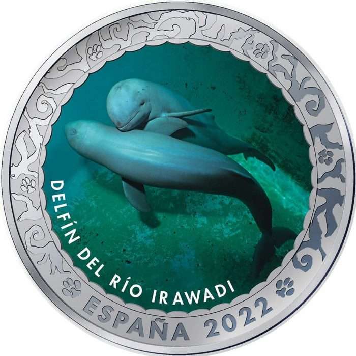 1,5 Euro España 2022 Especies Amenazadas - Delfín Irrawaddy - Imagen 1