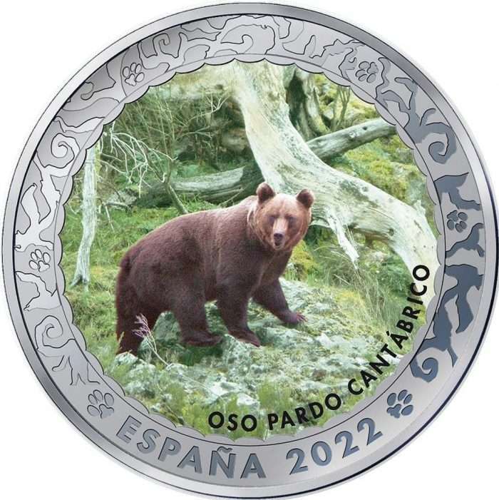1,5 Euro España 2022 Especies Amenazadas - Oso Pardo Cantábrico - Imagen 1