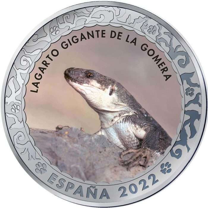 1,5 Euro España 2022 Especies Amenazadas - Lagarto Gigante de La Gomera - Imagen 1