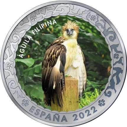 1.5 евро Испания 2022 «Вымирающие виды» - Филиппинский орел