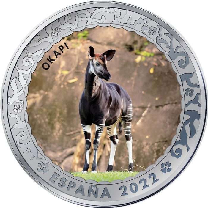 1,5 Euro España 2022 Especies Amenazadas - Okapi - Imagen 1