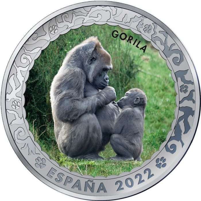 1,5 Euro España 2022 Especies Amenazadas - Gorila - Imagen 1