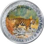 1.5 Euro Spain 2022 Endangered Species - Bengal Tiger