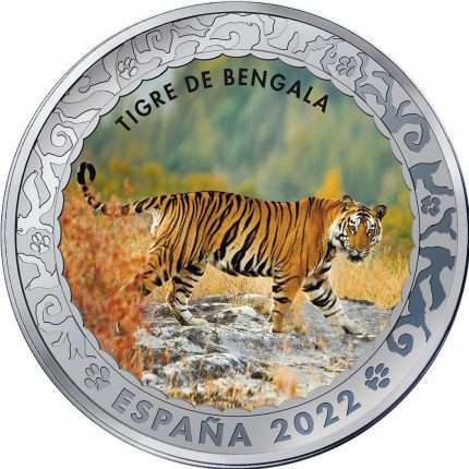 1.5 Euro Spain 2022 Endangered Species - Bengal Tiger