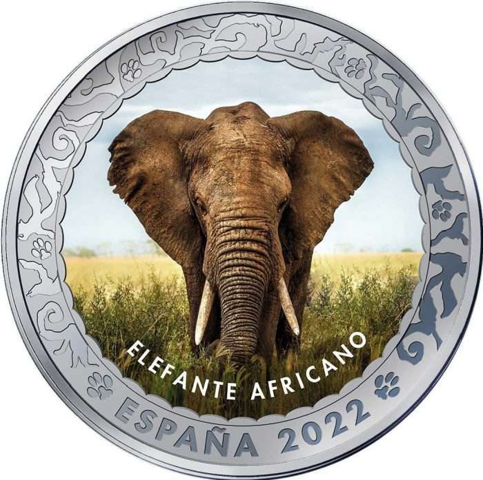 1,5 Euro Spagna 2022 Specie minacciate di estinzione - Elefante africano - immagine 1