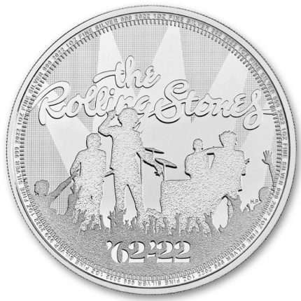 Серебряная монета 2 фунта Великобритания 2022 - The Rolling Stones BU