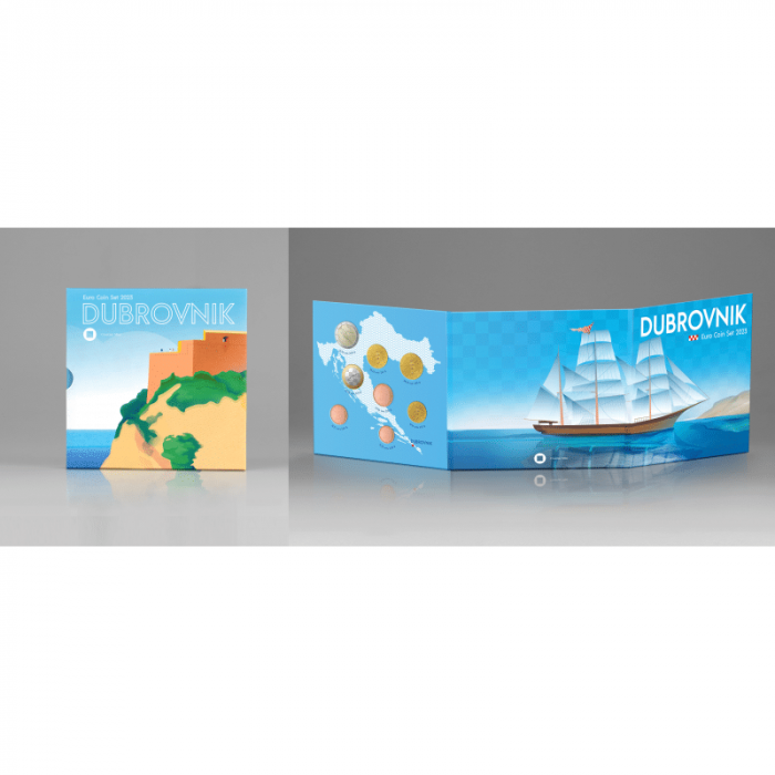 Pankki asettaa eurokolikoita 2023 Kroatia BU - Image 3