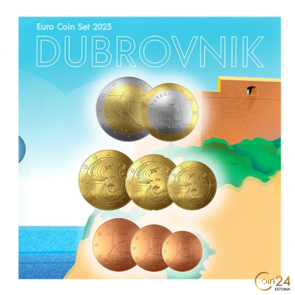 Bank set euro coins 2023 Croatia BU