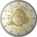РОЛЛ 2 евро Словакия 2012 - 10 лет евро — изображение 2