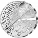 Hopeakolikko 20 euron Ranska 2022 - William Shakespeare - Image 2