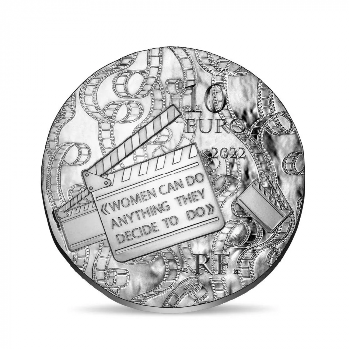 Hopeakolikko 10 euron Ranska 2022 - Grace Kelly "Maailman naiset" - Image 2