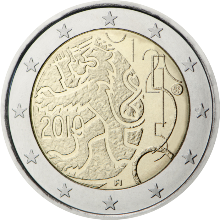 ROTOLO 2 Euro Finlandia 2010 - Decreto Monetario del 1860 - immagine 2