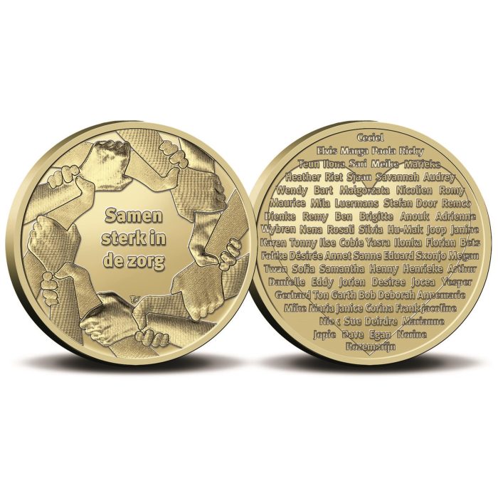 0114296_main_or_6.jpg Netherlands Card 2022 "Professionisti Sanitari" - 2 euro emissione regolare + gettone - immagine 2