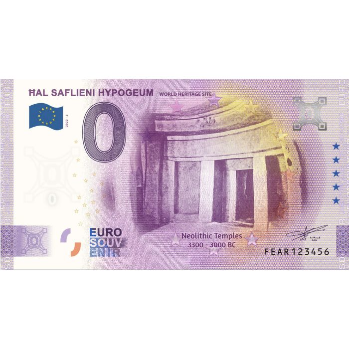 0 евро Мальта 2022 — Хал-Сафлиени Гипогей — изображение 1