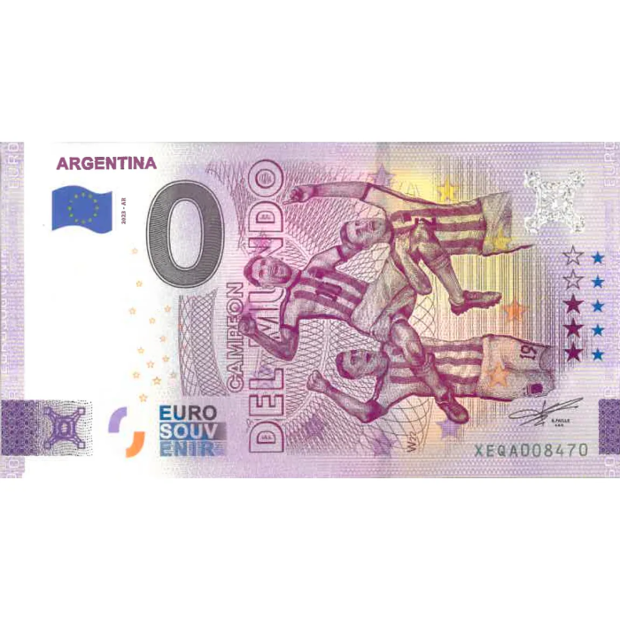 0 euros Argentina 2022 - Selección Argentina: Campeona del Mundo - Imagen 1