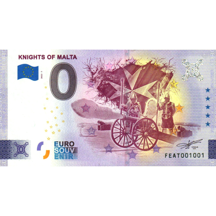 0 euros Malta 2022 – Caballeros de Malta - Imagen 1