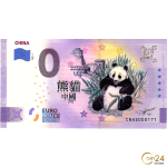 Colored banknote 0 euro China 2021 - Chinese Panda