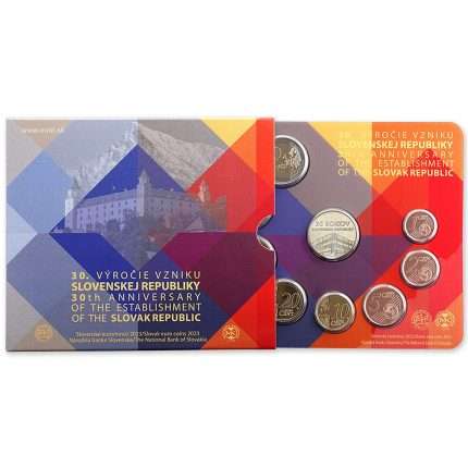 Bank set of euro coins Slovakia 2023 + medal