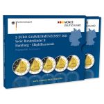2 euro Germany 2023 - Hamburg PROOF in a box (ADFGJ)