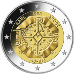 2 euro Germany 2023 (random letter) - 1275th birth anniversary of Charlemagne