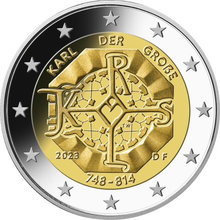 2 euro Germany 2023 (random letter) - 1275th birth anniversary of Charlemagne