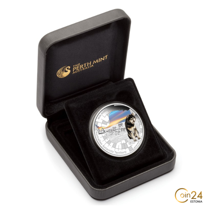 Hõbemünt 1$ Austraalia 2010 – Austraalia Antarktika territoorium: Haski - Image 3