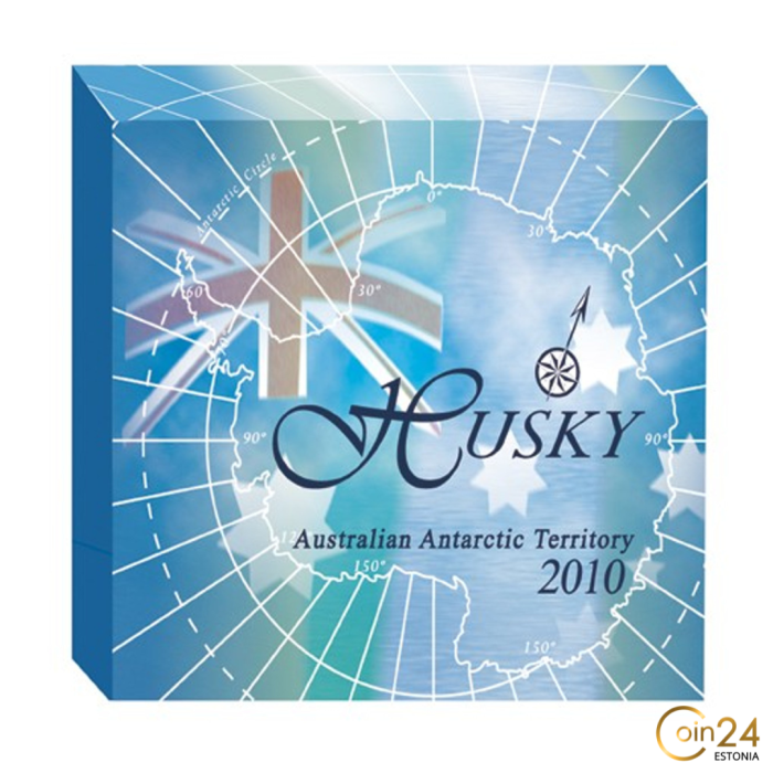 Hõbemünt 1$ Austraalia 2010 – Austraalia Antarktika territoorium: Haski - Image 4