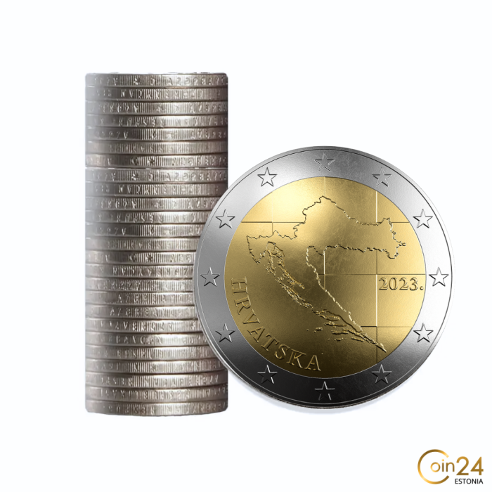 25 monete da 2 euro Croazia 2023 emissione ordinaria (in sacchetto) - immagine 1