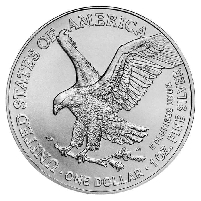 Moneda de plata 1 dólar estadounidense 2023 - Águila americana - Imagen 2