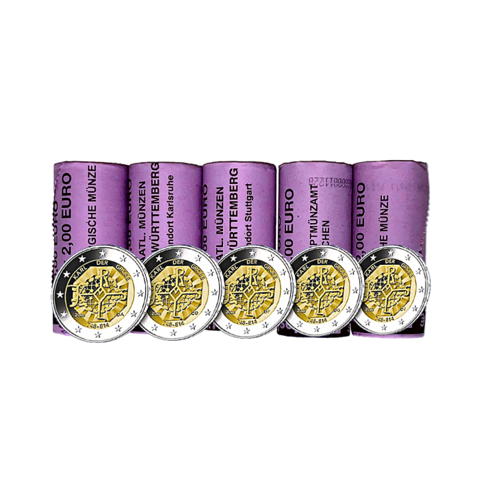 ROLLS 2 Euro Saksa 2023 ADFGJ - Kaarle Suuri 1275 syntymäpäivä - Image 1