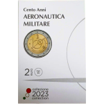 2 euroa Italia 2023 - 100 vuotta Italian ilmavoimien BU:ta (kortti)