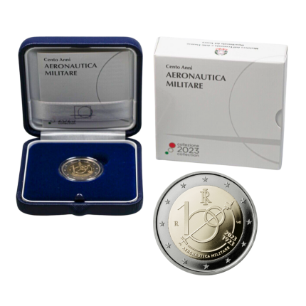 2 euroa Italia 2023 - 100 vuotta Italian ilmavoimista PROOF