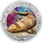3 Euro Colored Coin Austria 2023 – Luminous Sea Life “Swell Shark”