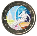Moneta colorata 2 euro Italia 2006 - Giochi Olimpici Invernali di Torino