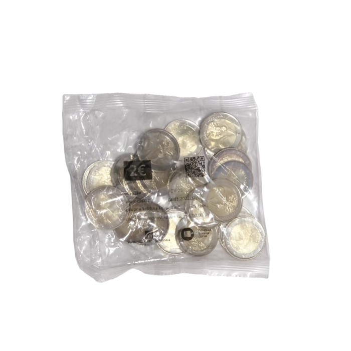 25 monete da 2 euro Croazia 2023 emissione ordinaria (in sacchetto) - immagine 2