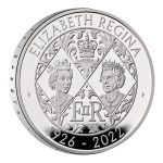 Hõbemünt 5 naela Suurbritannia 2022 – Kuninganna Elizabeth II mälestusmärk Proof Piedforti - Image 2
