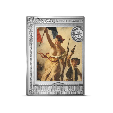 Moneta da Color Argento 10 Euro Francia 2023 - Capolavori del Museo: La Libertà che guida il popolo
