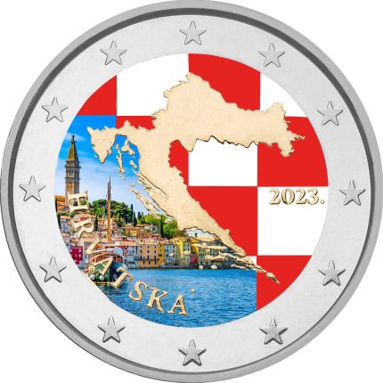 Цветная монета 2 евро Хорватия 2023 - Регулярный выпуск