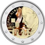 Colored coin 2 euro Estonia 2016 – Chess player Paul Keres