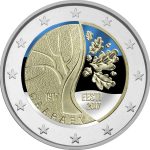 Moneta colorata 2 euro Estonia 2017 – Road to Independence