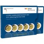 2 eurot Saksamaa 2023 – 1275 aastat Karl Suure (ADFGJ) sünnist PROOF