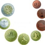 Банковский набор евро монет 2023 Италия BU