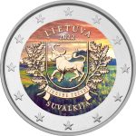 Цветная монета 2 евро Литва 2022 — Регион Сувалкия