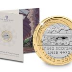 2 puntaa Iso-Britannia 2023 - 100 vuotta höyryveturista "Flying Scotsman"