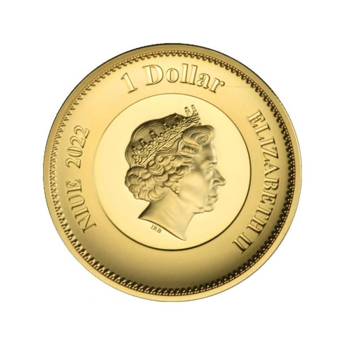 Moneda de $1 Niue 2022 – En memoria de la Reina Isabel II - Imagen 2
