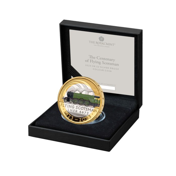 Scotsman 1 Silver coin 2 pounds Great Britain 2023 - 100th anniversary of the steam locomotive "Flying Scotsman" - Image 3