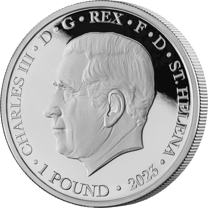 St.George - 2 Silver coin Saint Helena (Great Britain) 2023 - Saint George defeats the dragon - Image 2